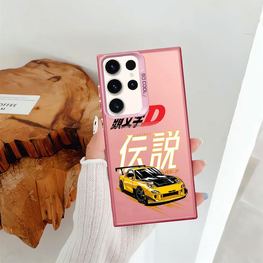 Soft Cover Phone Case for Samsung Galaxy S22 Ultra Note 20 Ultra S20 FE S25 S24Ultra S24 FE S21 S23 S25Plus Initial D Anime Car