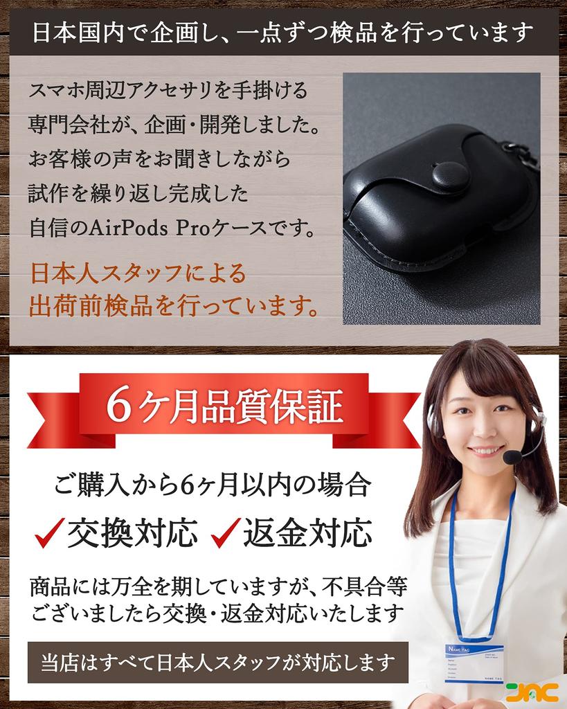 JAC AirPods Pro Case Cover Front LED Premium Genuine Full Wireless Charging Compatible Day Gift (1st/2nd Generation), Visible, Leather, Protection,