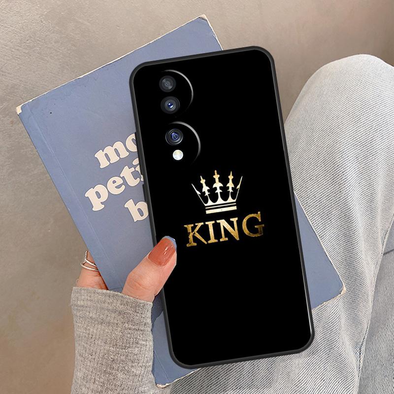 Koningin Koning Kunst Etui Voor Honor Magic 8 5 6 7 Pro Cover Voor Honor 400 200 Lite 50 70 90 X8a X8b X9a X9b X9c