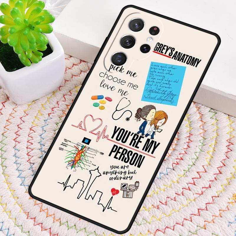 Grays Anatomy You are my person Silicone Phone Case For Samsung Galaxy note 10 pro S26 S24 S23 S22 S21 Plus S25Ultra Capa Cover