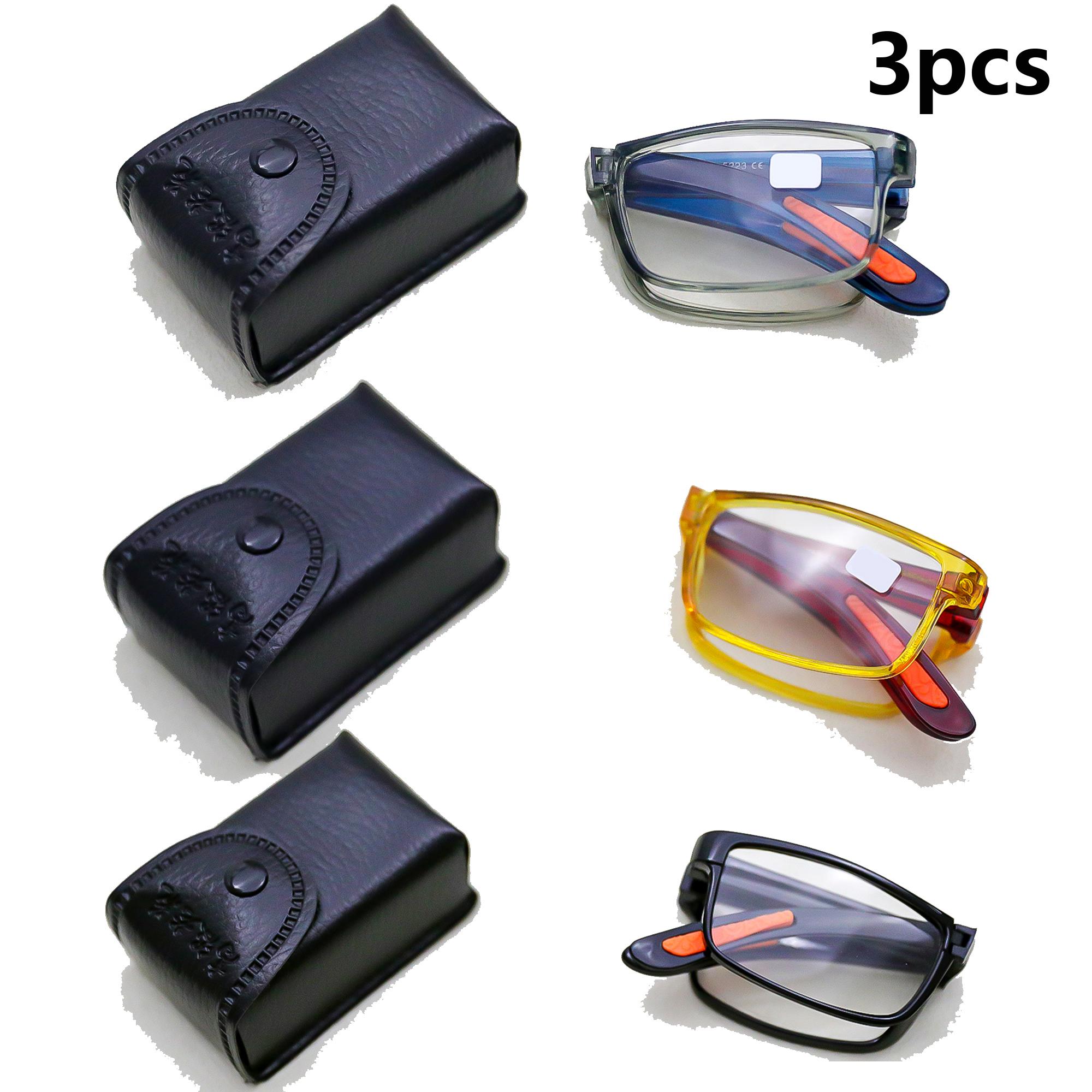 

1PCS Foldable Reading Glasses for Men Women Comfortable Wearing Convenient Carry Gift Glasses Case 1
