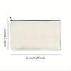 Beige Zipper Bags Multifunctional Blank DIY Craft Pouches Pencil Bags Case Pouch for Home School Travel Tote Bag for Cosmetic Storage (Beige)