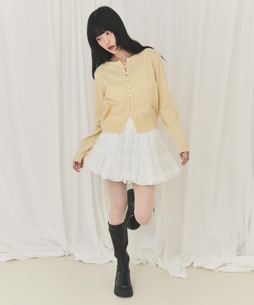 Alkialka Dot Tutu Skirt (Ivory)