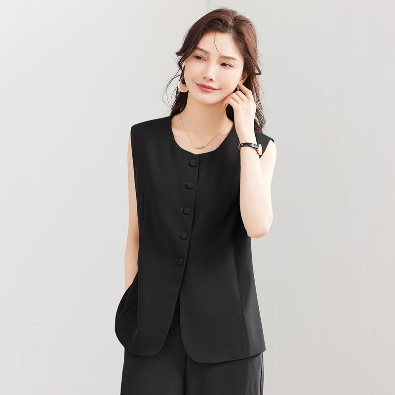 TERRE BLEUE Damen Professioneller Lockerer Weste-Blazer