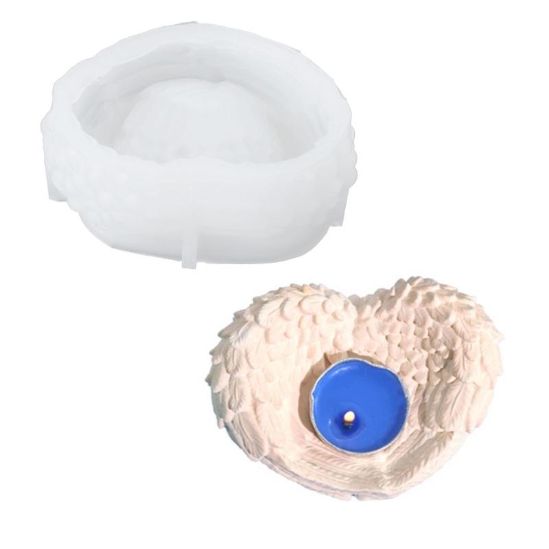 Silicone Mold 3D Silicone Molds for Wing Shaped Candlestick Ornaments Resin Mold 1