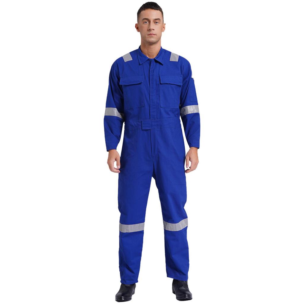 Heren Unisex Katoenen Werk Overalls Eendelig Jumpsuit Stofdicht Werkplaats Uniformen Tuinbroeken Multi-pocket Overalls Werkkleding