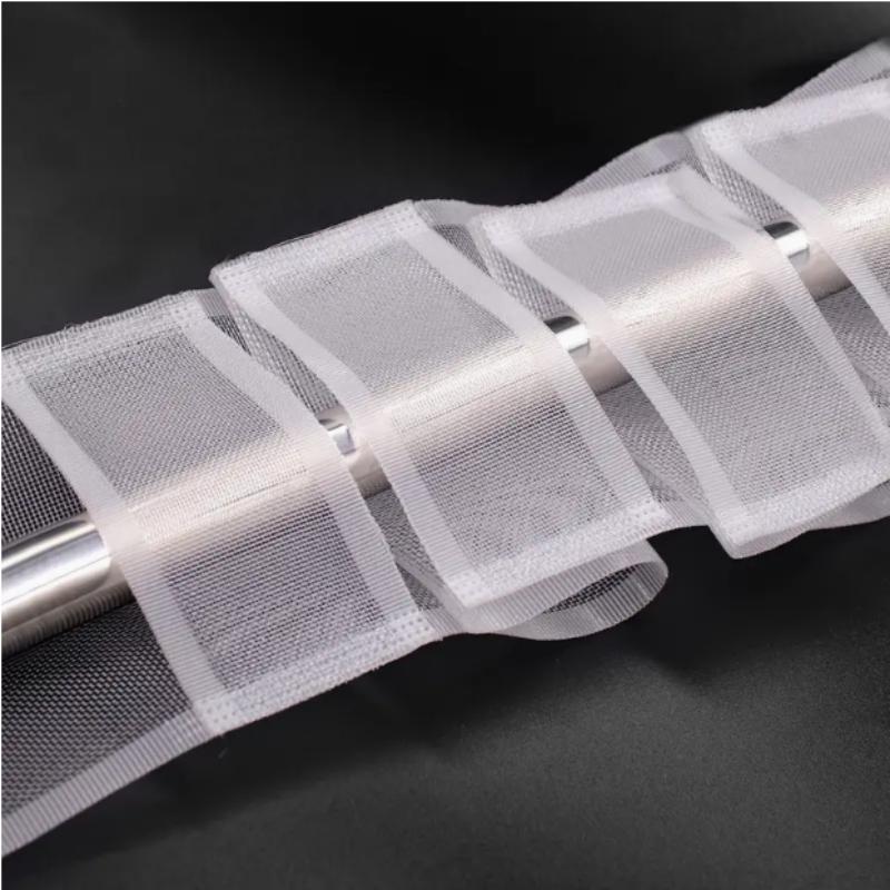 1Roll White Curtain Tape Transparent Nylon Curtain Rod Pocket Tape Home Textile Window Curtain Accessories 10cmx1m