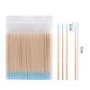 100Pcs Disposable Ultra-small Cotton Swab Brush Multipurpose Precision Double Tipped Sticks For Makeup Tattoo Eyebrow Supplies