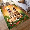 Adorable Dogs In Serene Landscape Carpet Yoga Living Room Room Decor Children's Crawling Mat Doormat Area Rug Games Mat