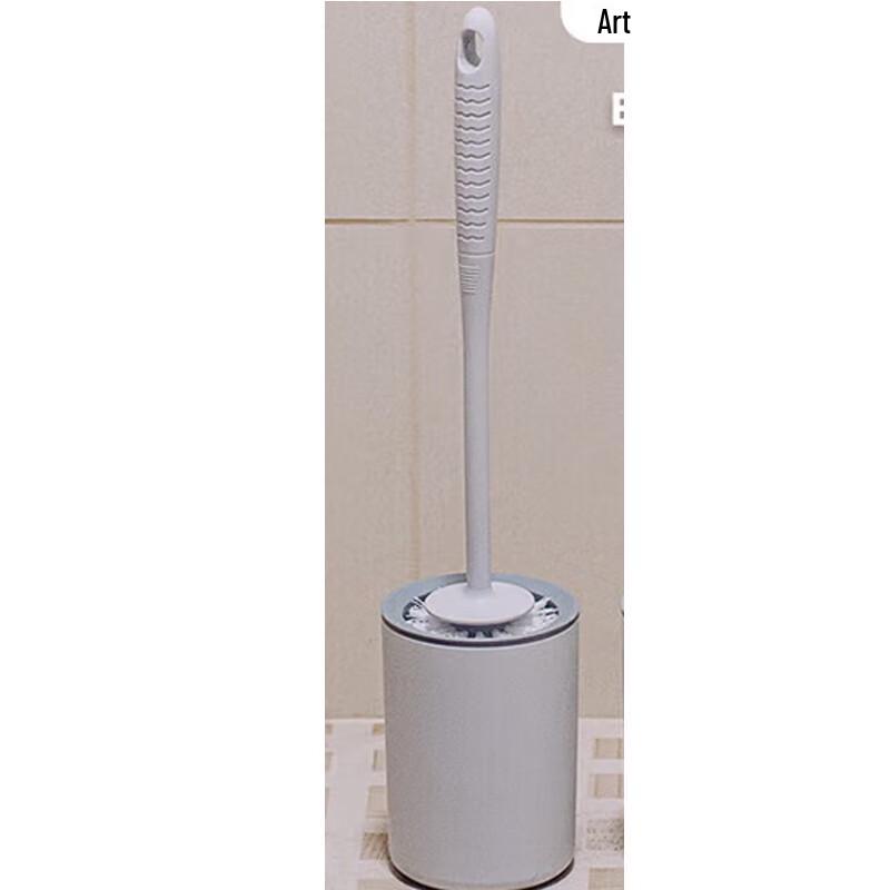Etravel Round Head Toilet Brush with Holder Set