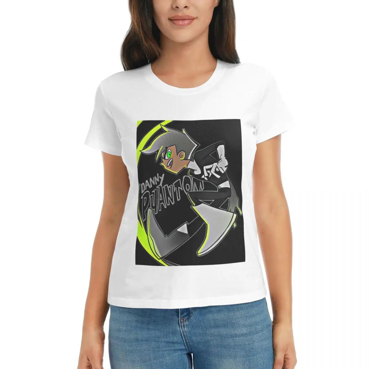Women TShirt Danny Phantom Summer Short Sleeve Tees Crew Neck Cotton T Shirts Clothes Tops Streetwear S
