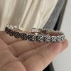 Xiaomi 100% Solid 925 Sterling Silver Retro Bracelet for Women Men Vintage Handmade Flower Patern Bracelet Birthday Gift