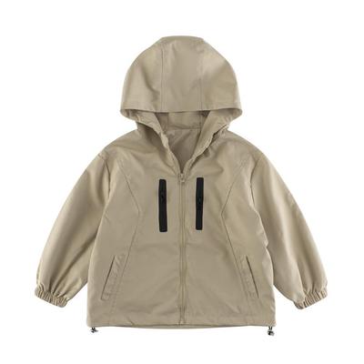 27Kids Trendy Autumn Windbreaker: Hooded Zipper Jacket for Boys