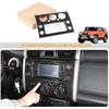 Fit for Toyota FJ Cruiser 2007-2021 Center Console Panel Trim Cover, ABS Center Console GPS Navigation Panel Frame Molding Sticker Trim, 1PCS (Carbon