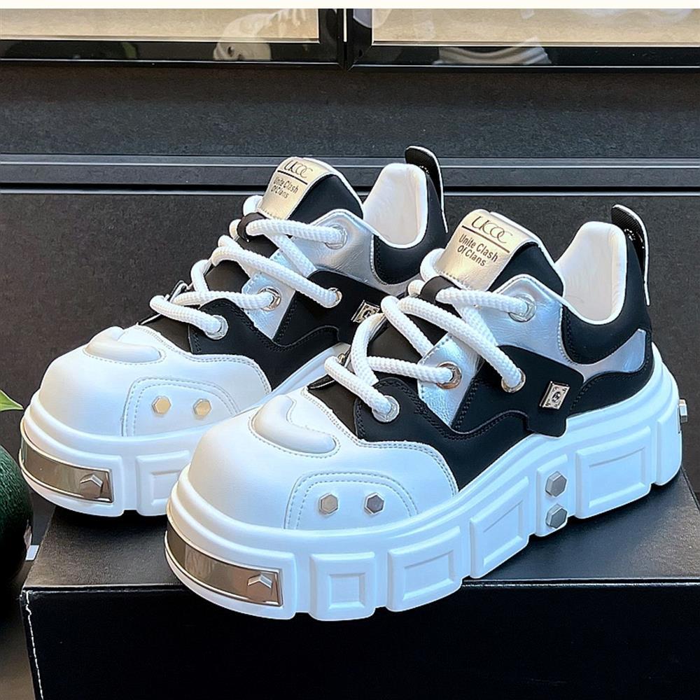 

Осень новая высококачественная панк обувь на толстой подошве, мужская обувь со скрытой внутренней высотой 43