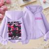 Hoodies Sweatshirts Girls Kids Girls Sweatshirt Zip Purple Hoodie Casual Top Hoodie Kids Clothing