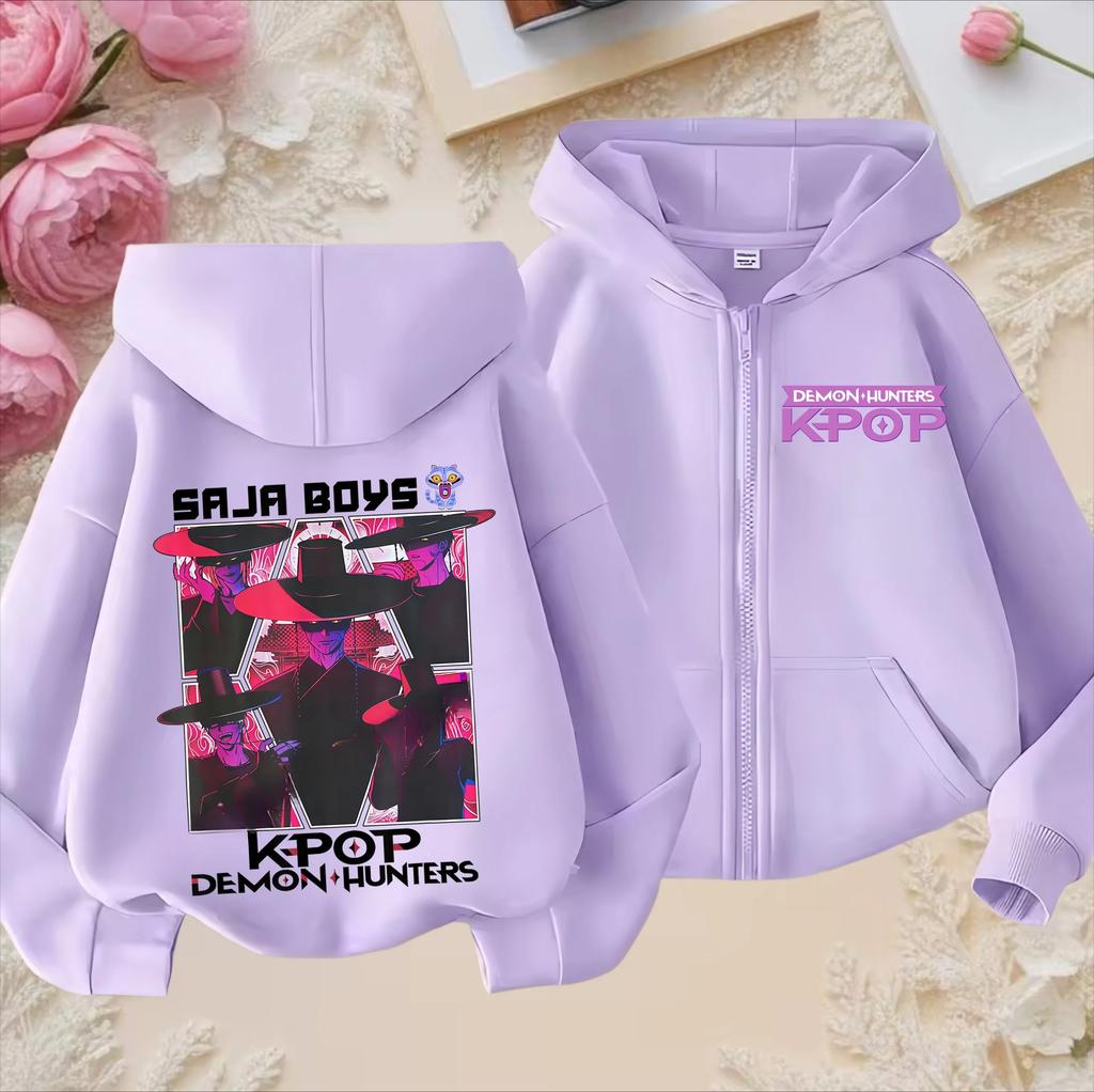 Hoodies Sweatshirts Girls Kids Girls Sweatshirt Zip Purple Hoodie Casual Top Hoodie Kids Clothing