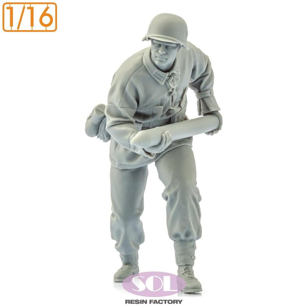 Sol Model 1/16 WWII German Anti-Tank Artillery Loader 1 3D Printer Kit MM887 (Man)