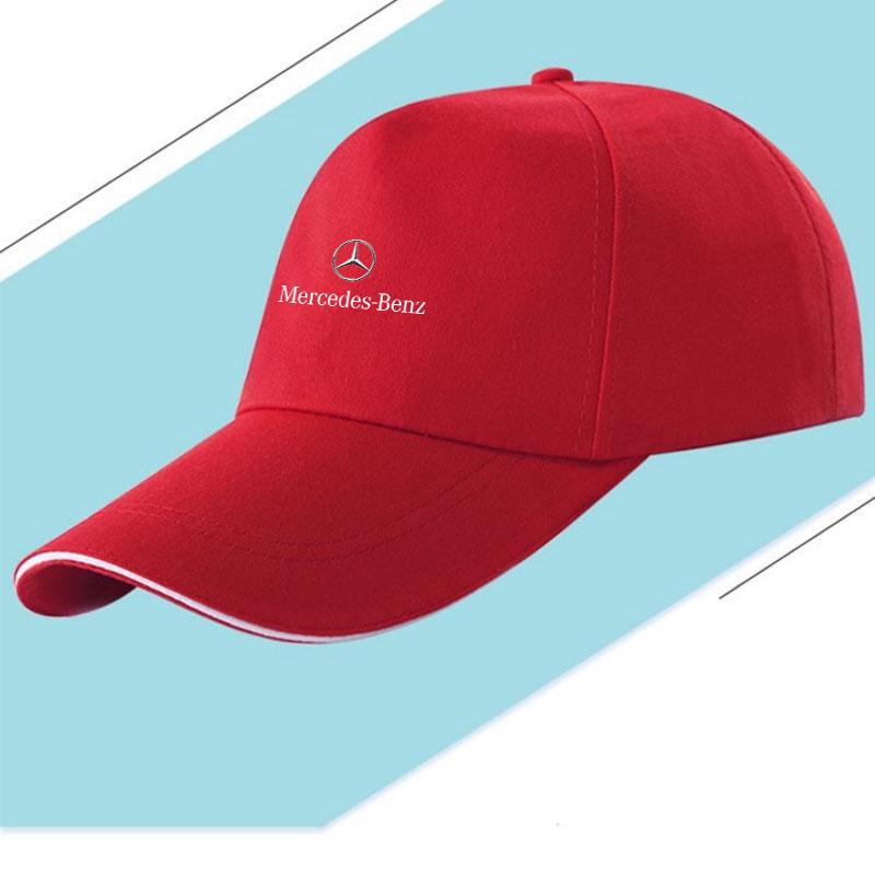 Hot Car Sticker Car Baseball Cap Auto Logo Sun Hat for Mercedes benz AMG W204 W203 W212 W211 W124 W210 GLC GLE E CLA GLA W205 W2