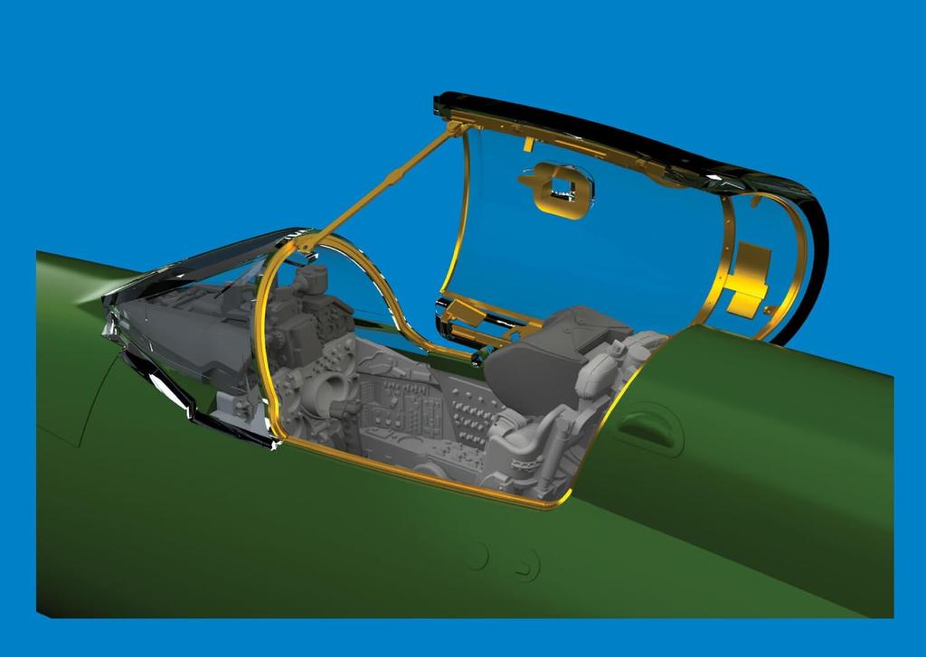 Eduard 1/72 MiG-21bis Cockpit (for Eduard) Plastic Model Kit Parts EDU672415 (Airplane)