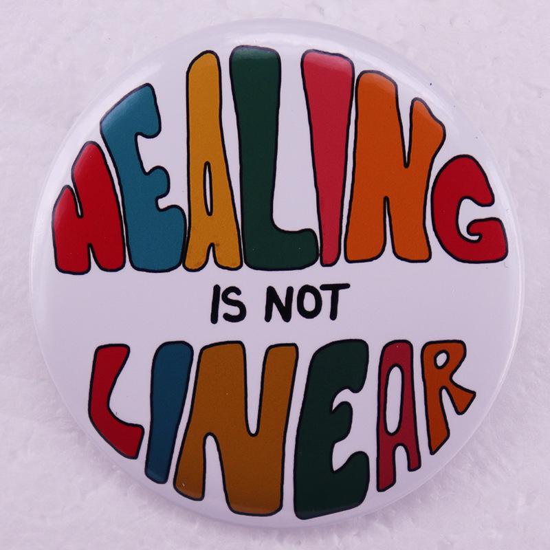

Nonlinear Healing Enamel Pin Badge