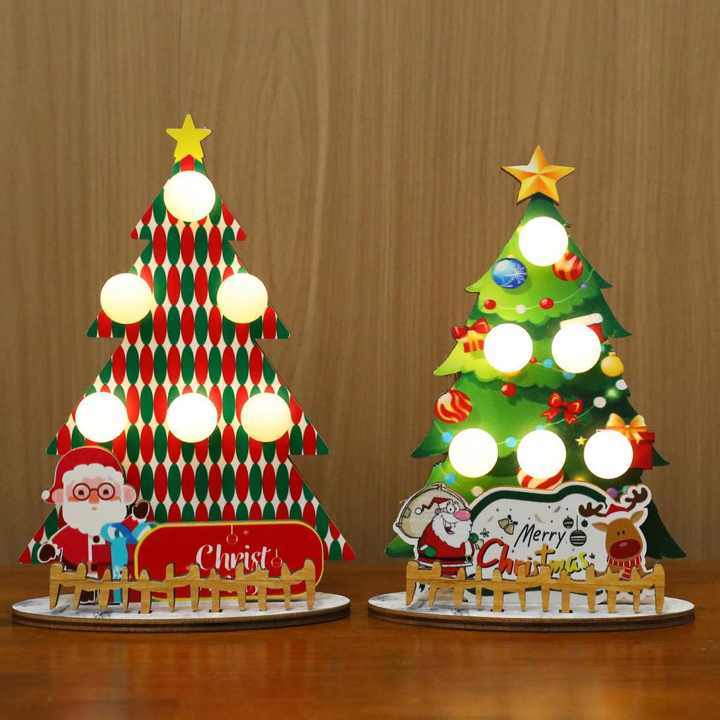 Christmas Tree Ornaments With Density Board Material For Holiday Home Decor