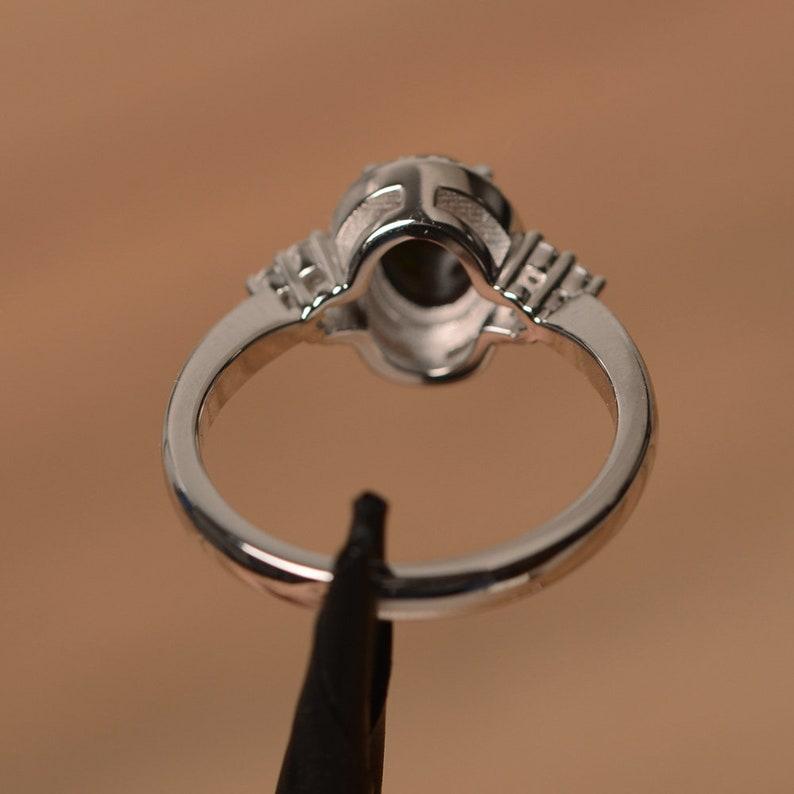 Women's Ring 925 Sterling Silver Band with Oval Cut Natural Opal Gemstone For Engagement,Anniversary & Wedding Wear Ring