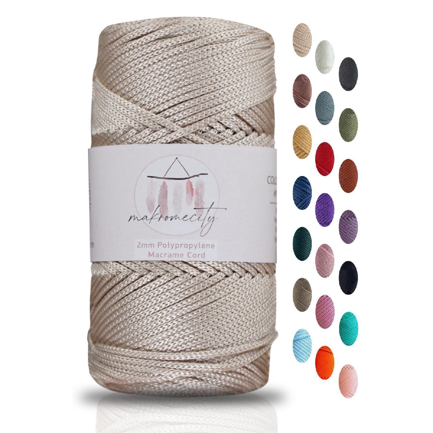 

Premium 100 Gr 120m Polyester Macrame Thread Milk Coffee 2mm Supla Thread And Bag Thread коричневый