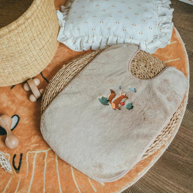 Cartoon Baby Bibs Soft Combed Cotton Washing Face Towl for Children Waterproof Cute Animal Baby Feeding Bib Clothes
