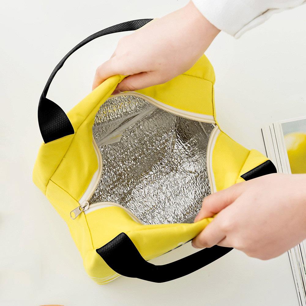 Cartoon Children's Lunch Bag Thermal Insulation Aluminum Film High Quality Waterproof Oxford Cloth Portable Lunch Bags Tote New