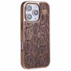 KIGC For iPhone 16 Pro Case Compatible with MagSafe Snake Texture Leather+PC+TPU Back Cover