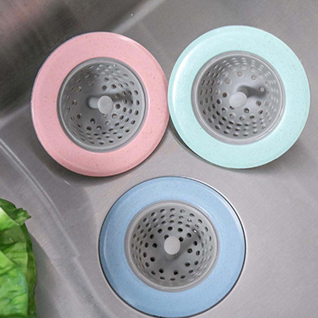 Kitchen Sink Strainer Wide Application Easy to Clean Durable Silicone Easy Install Silica Gel Silicone Sink Drain, Blue