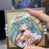 Hatsune Miku, Golden Sunflower Style Badges, Anime Brooch, Collection Decoration.