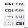 ABS Car Tail Letters Emblem Sticker Auto Fender Side Badge for Mercedes Benz CGI CDI Logo W111 W210 W213 W203 W205 CLK CLA GLA RW1