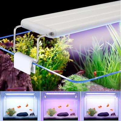 18-48CM Verfügbar 3-Modus Einstellbare LED Balkenleuchte Röhre AC220V EU 80MM Skalierbarer Aluminiumkörper Lampe Für Aquarium Fischbecken Pflanzenwachstum