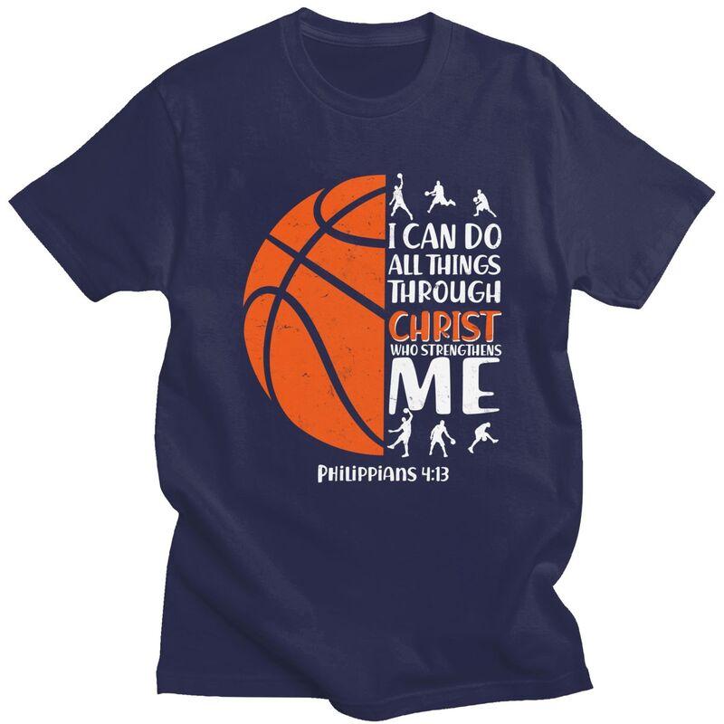 Custom Male Basketball Sport Quotes T Shirts ShortSleeve Cotton Tshirts Classic Tshirt Casual Tees Clothing