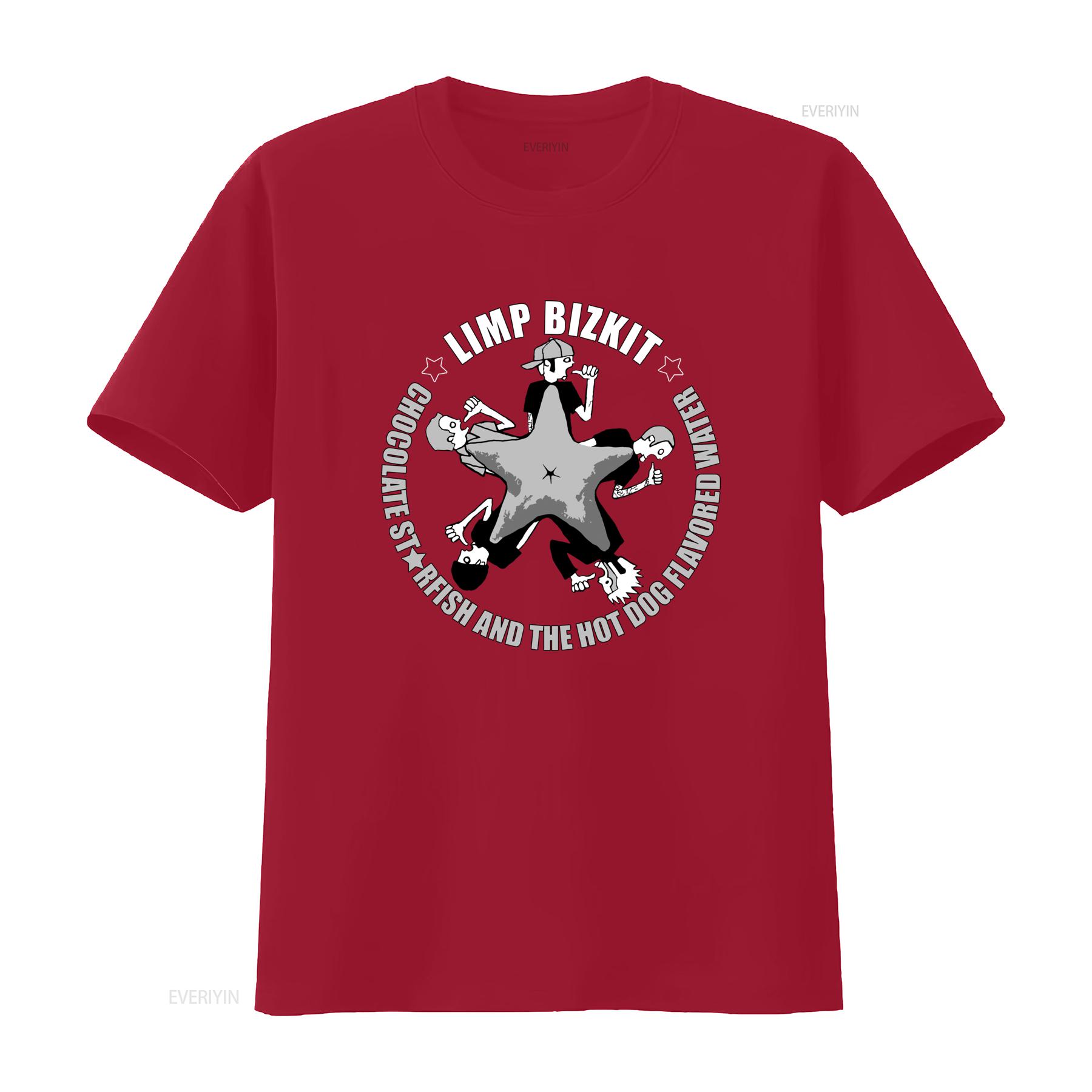 Vintage 2000 Limp Bizkit Chocolate Starfish Hot Dog Flavored T Shirt Print Retro Rock Band Design Large vintage Washed S