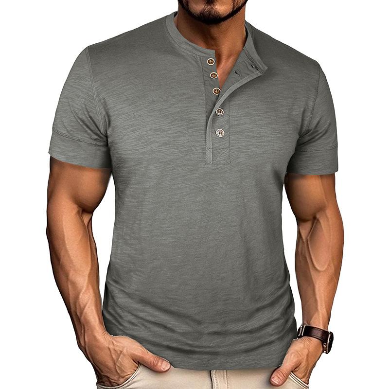 Summer New Men's Short-sleeved Casual Round Neck Versatile and Fashionable Tops
