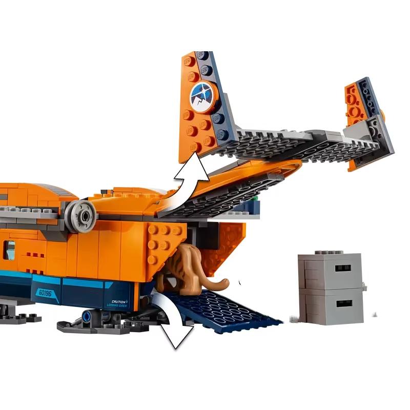 Compatible Sets City Series Building Blocks Arctic Supply Plane Crawler Icebreaker Car Children's Toys Gift