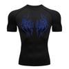 Summer Running T-Shirt Men Short Sleeve Compression Shirt Gym Sports Top Black Quick Dry Breathable MMA Fitness Clothing