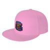 Fashion Arcade   Neon Burger Stack Flat Brim Sun Hat  Vintage Distressed Caps