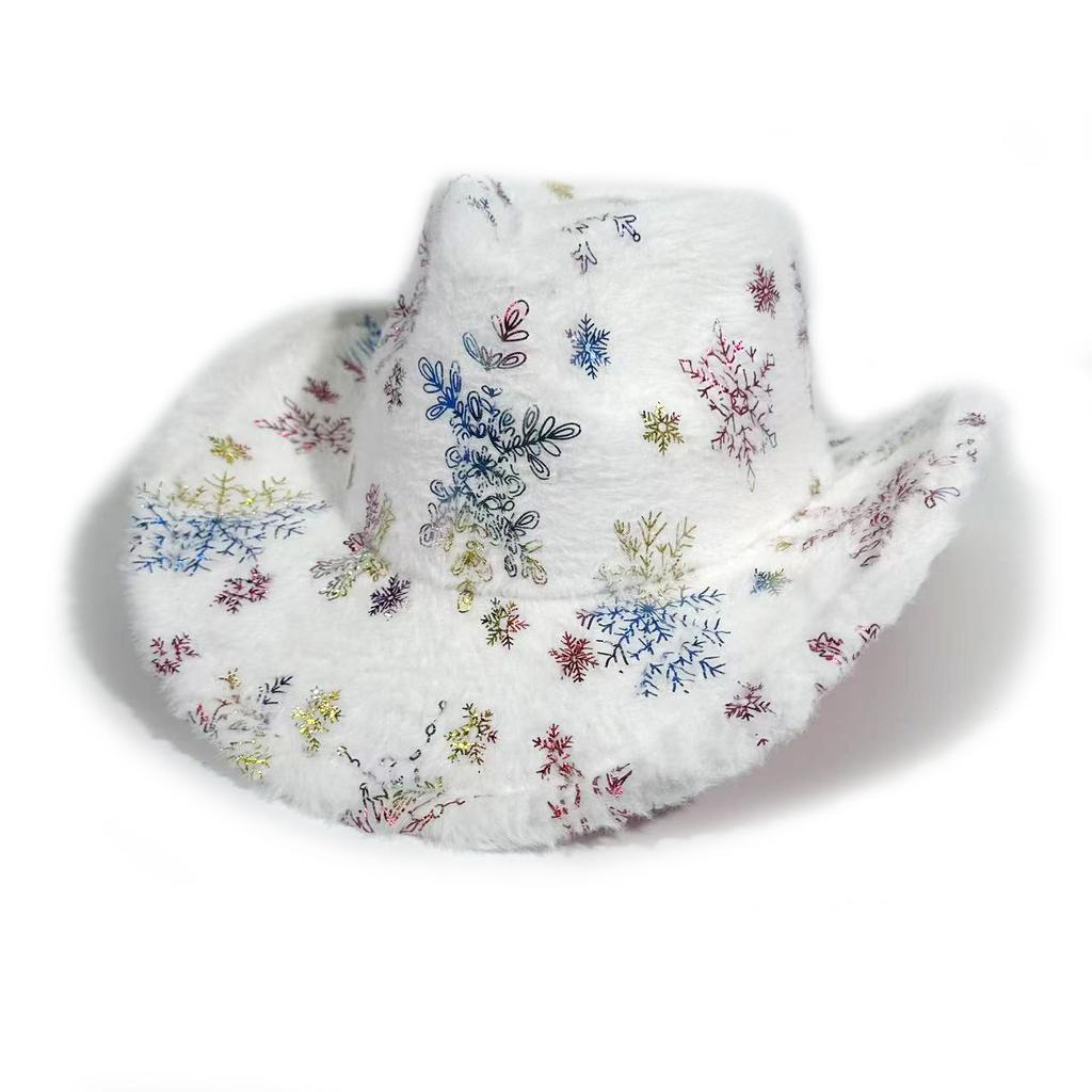 Flat Top Top Hat Men'S High-End Sequined Jazz Hat Women'S Party Performance Hat Men'S Spring Sun Hat