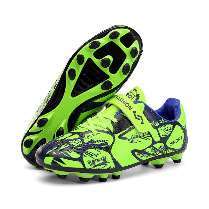 Boys and Girls Breathable Comfortable Sports Leisure Low Top Long Nails Shredded Nails Football Shoes Grass Competition Students