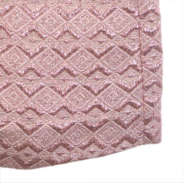 MARNI 2011ss Short sleeve Cut Pink x Light Blue Glitter woven fabric Women Used