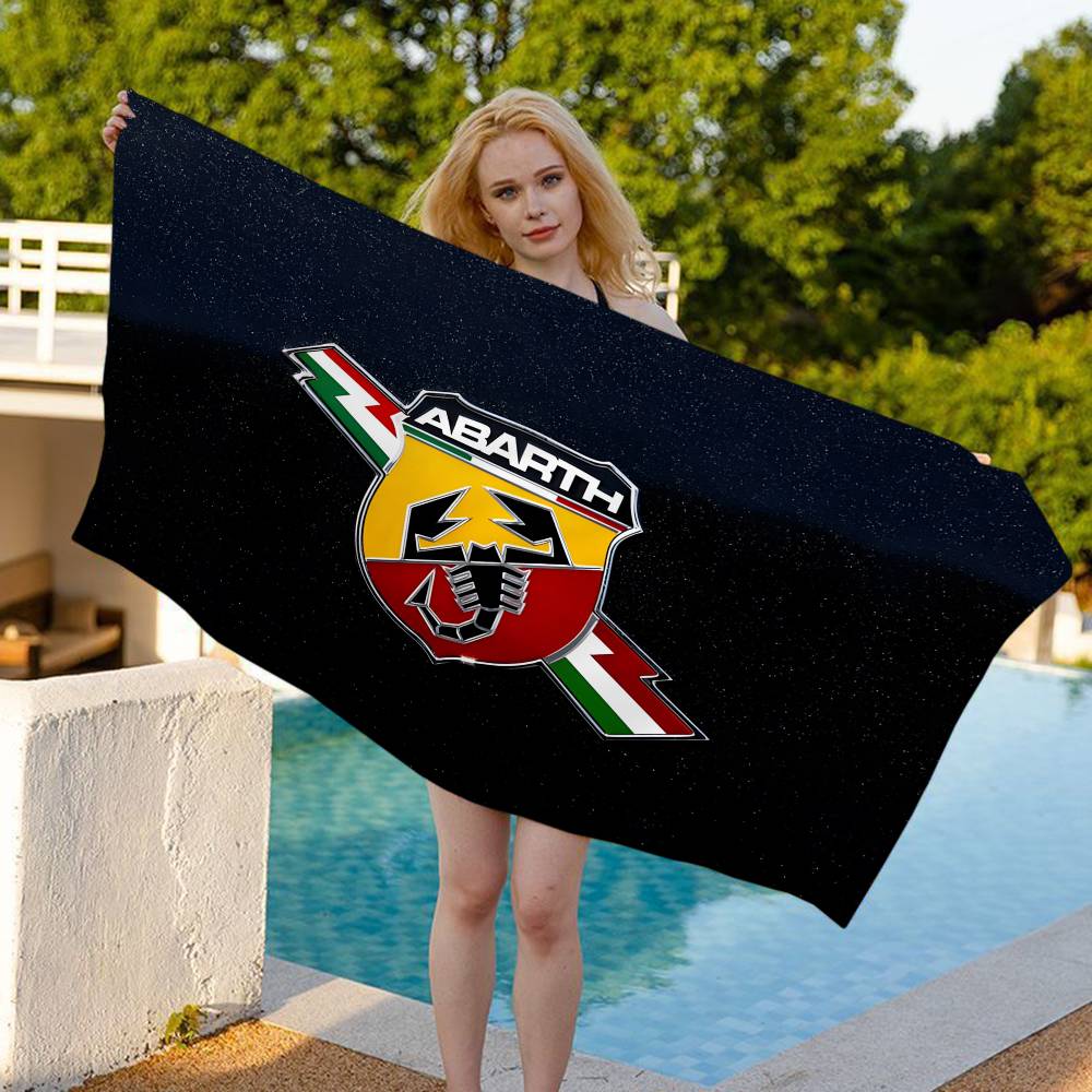 A-AbarthS-S Mikrofaser Bedrucktes Strandtuch Bergsteigen Yoga Strand Schwimmen Laufen Saugfähiges Weiches Handtuch