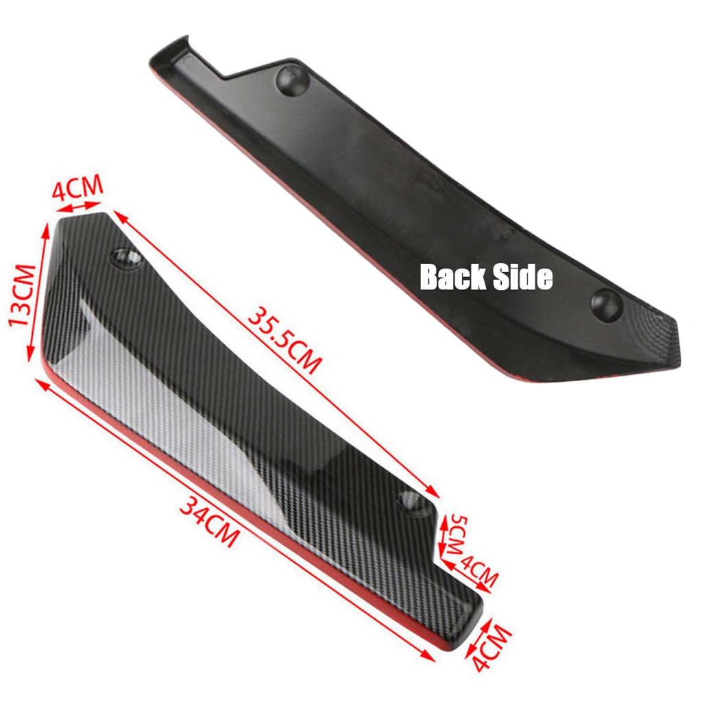 Universal Rear Bumper Canards Splitter Scratch Protector for Hyundai iX45 iX25 I20 Sonata Verna Solaris Elantra Car