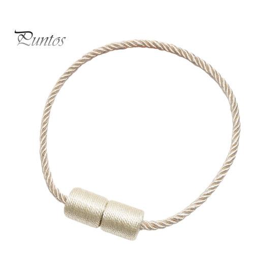 Curtain Ties Magnetic Tiebacks, Modern Simple Rope Tie Backs, Heavy Duty Magnets Decorative Drapes Weave Holdbacks for Home Bedroom Office Wall Damage
