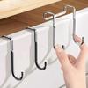 Stainless Steel No-Drill S-Shaped Multi-Purpose Hanging Hook for Kitchen, Bathroom, and Cabinet Doors.
