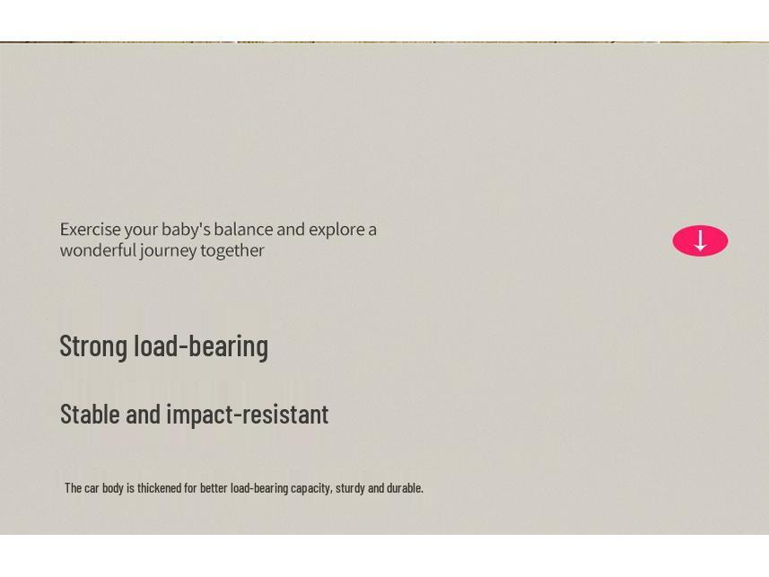 Kids Balance Bike & Walker for Ages 1-3: Pedal-Free Glider Tricycle