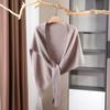 100% Wool Irregular Triangular Knitted Shawl, Women'S Autumn And Winter Warm Knotted Scarf, Solid Color Beveled Waistcoat